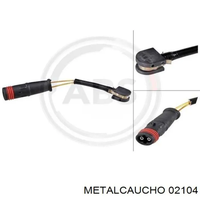 Czujnik zużycia klocków hamulcowych tylny Metalcaucho 02104 cena, od 3,70 USD