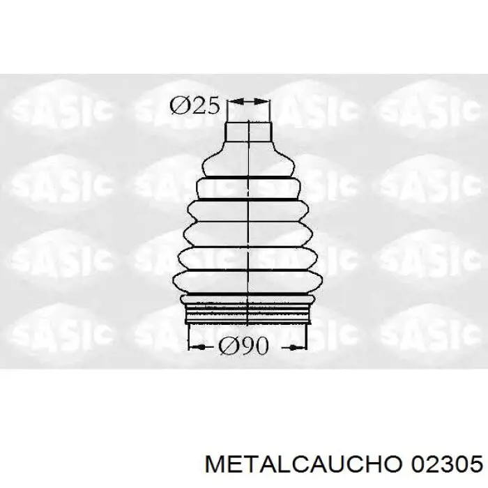 Osłona przegubu homokinetycznego półosi przedniej zewnętrzna Metalcaucho 02305 cena, od 10,07 USD