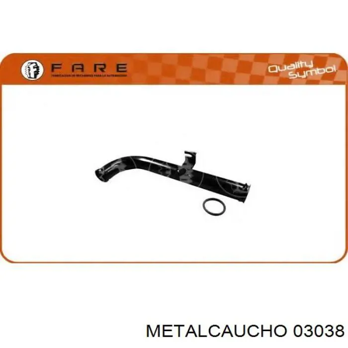 Przewód (króciec) układu chłodzenia Metalcaucho 03038 cena, od 16,15 USD