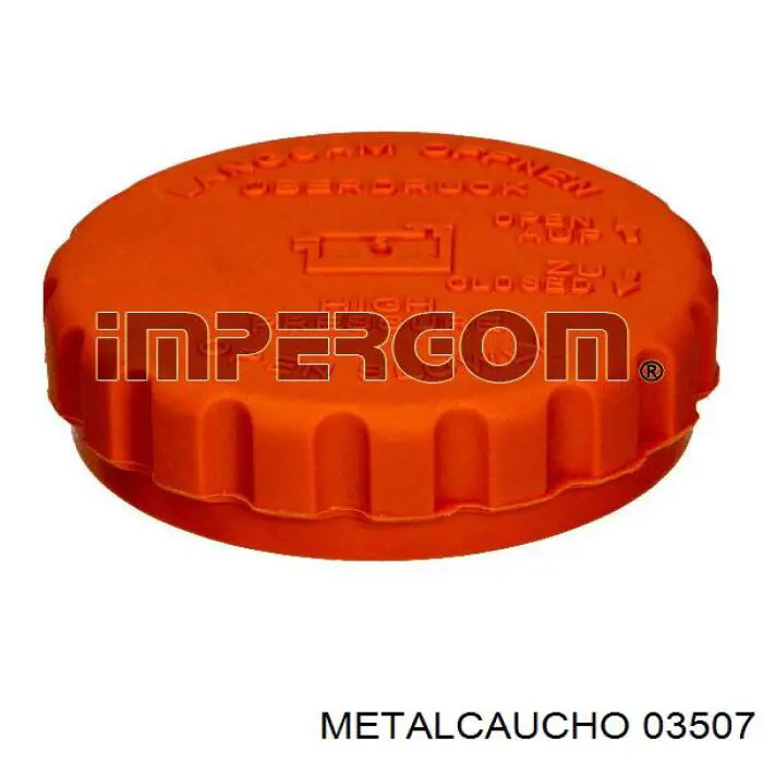 Do koszyka 03507 Metalcaucho Pokrywa (korek) zbiornika wyrównawczego