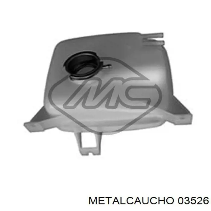 Do koszyka 03526 Metalcaucho Zbiorniczek wyrównawczy układu chłodzenia
