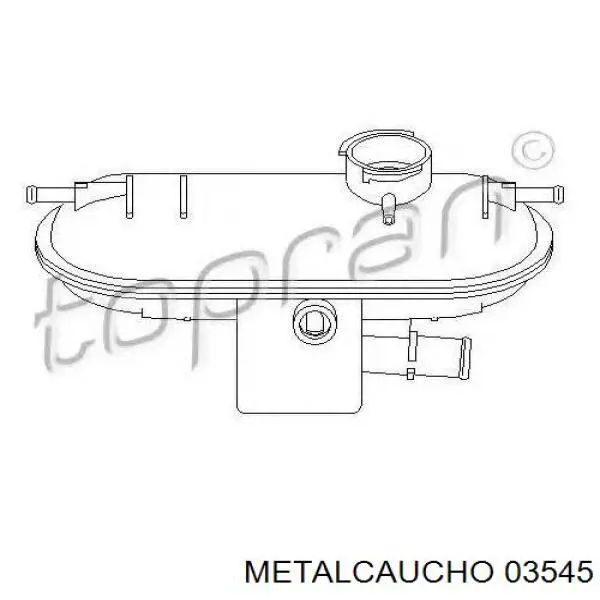 Do koszyka 03545 Metalcaucho Zbiorniczek wyrównawczy układu chłodzenia