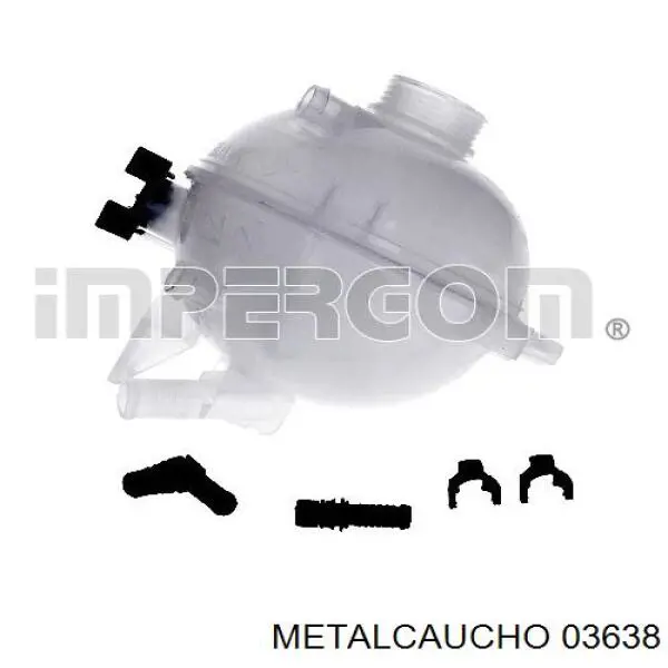 Do koszyka 03638 Metalcaucho Zbiorniczek wyrównawczy układu chłodzenia