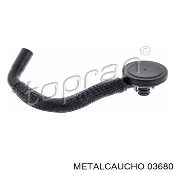 03680 Metalcaucho Separator oleju układu wentylacji kadłuda (bloku silnika)