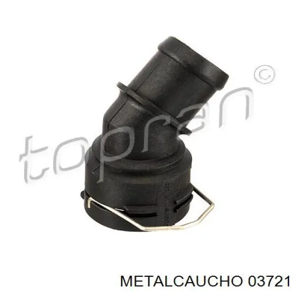 Do koszyka 03721 Metalcaucho Kołnierz przewodu płynu chłodzącego (wg kodów 6Q0122291F i 1J0121619A VAG)