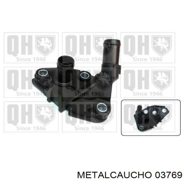 Kołnierz układu chłodzenia (trójnik) Metalcaucho 03769 cena, od 9,07 USD