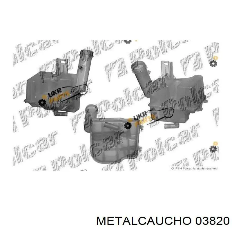 Do koszyka 03820 Metalcaucho Zbiorniczek wyrównawczy układu chłodzenia