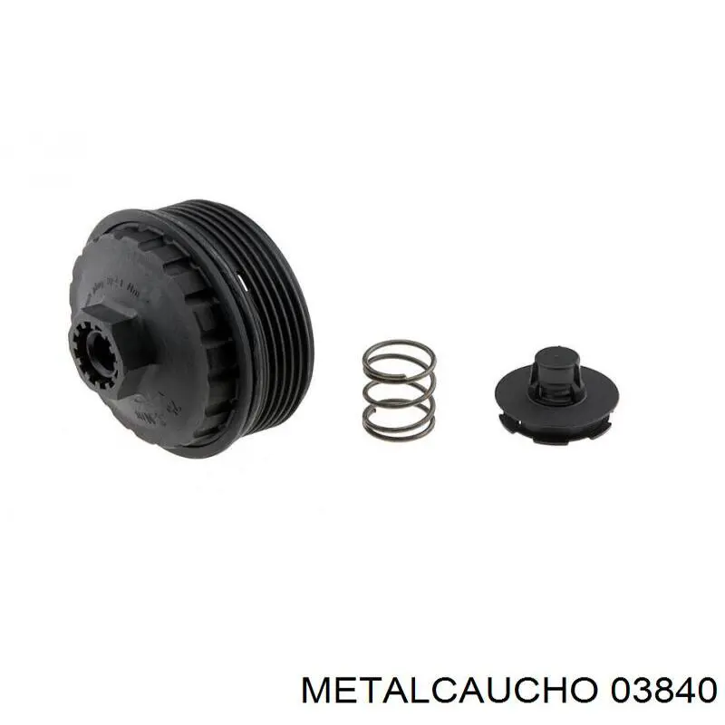 Do koszyka 03840 Metalcaucho Pokrywa filtra oleju