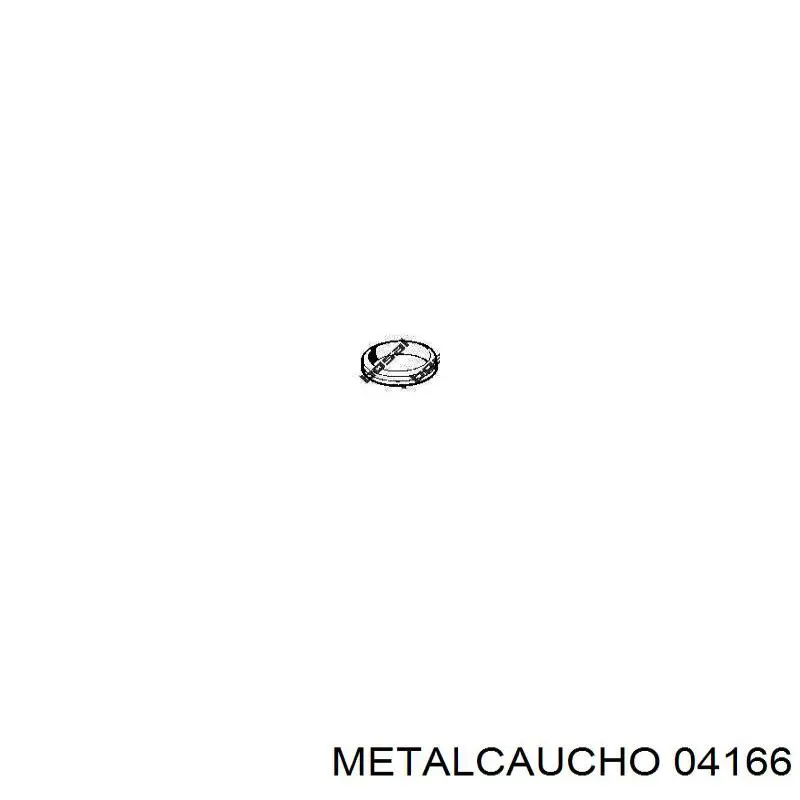 04166 Metalcaucho Uszczelka rury odbiornika tłumika