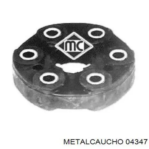 Do koszyka 04347 Metalcaucho Przegub elastyczny wału przedni