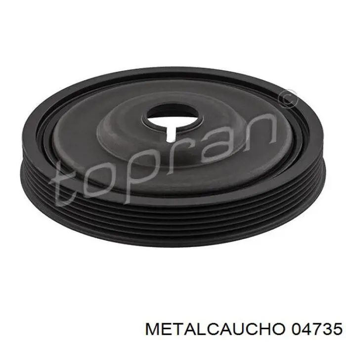 Do koszyka 04735 Metalcaucho Koło pasowe wału korbowego