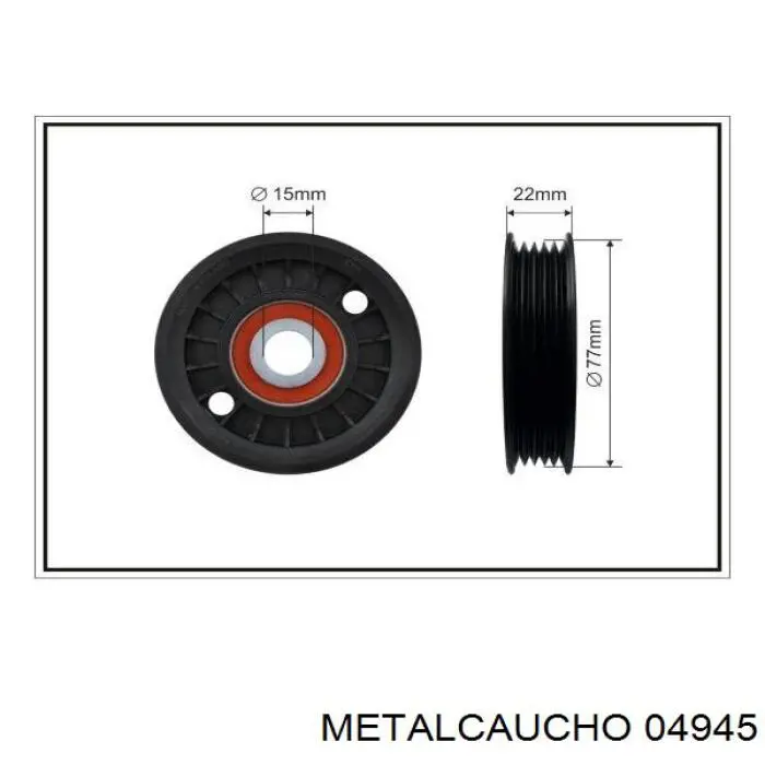 Do koszyka 04945 Metalcaucho Napinacz paska napędowego