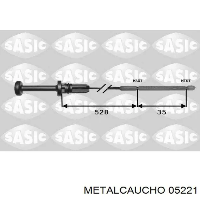 Do koszyka 117488 Peugeot/Citroen Bagnet poziomu oleju w silniku