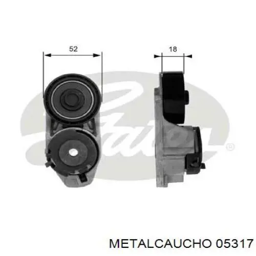 Napinacz paska napędowego Metalcaucho 05317 cena, od 10,71 USD