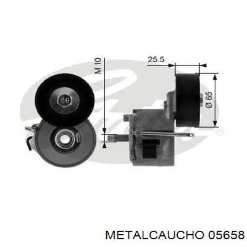 Napinacz paska napędowego Metalcaucho 05658 cena, od 16,69 USD