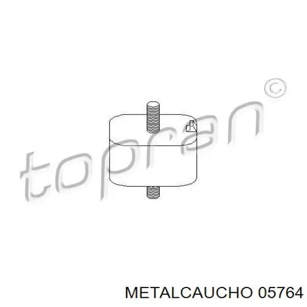 Do koszyka 05764 Metalcaucho Tuleja stabilizatora przedniego