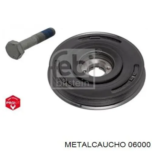 Do koszyka 06000 Metalcaucho Koło pasowe wału korbowego
