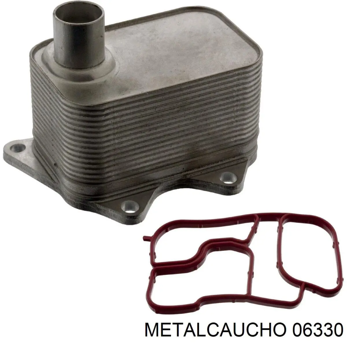 06330 Metalcaucho Chłodnica oleju, pod filtrem