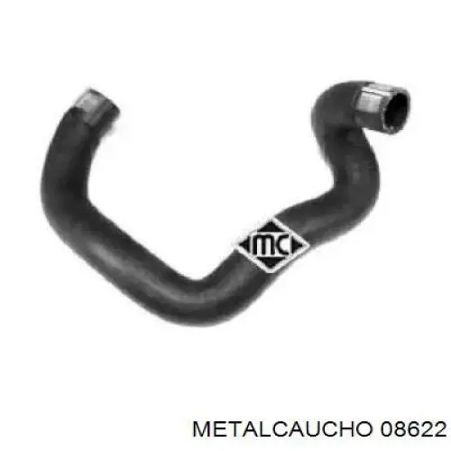 Do koszyka 08622 Metalcaucho Przewód (króciec) chłodnicy górny