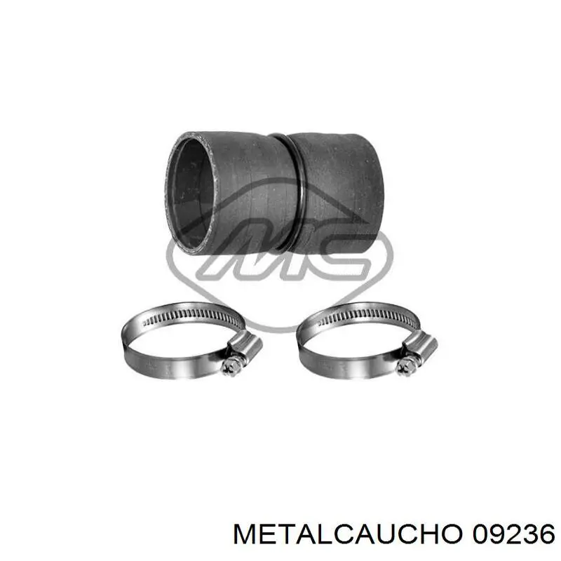 Do koszyka 09236 Metalcaucho Przewód (króciec) intercoolera