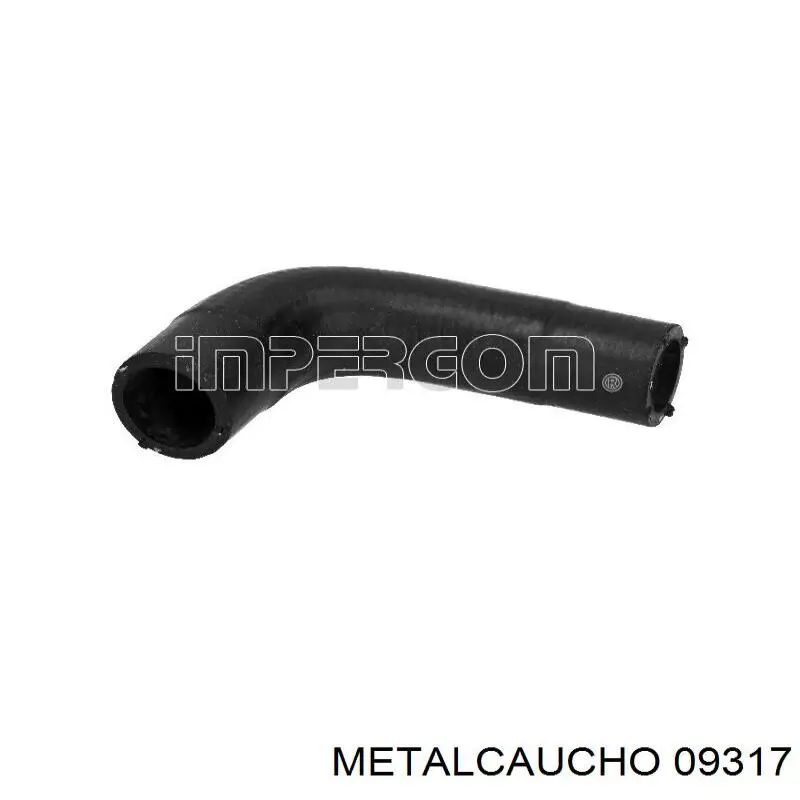 Do koszyka 09317 Metalcaucho Przewód (króciec) układu chłodzenia