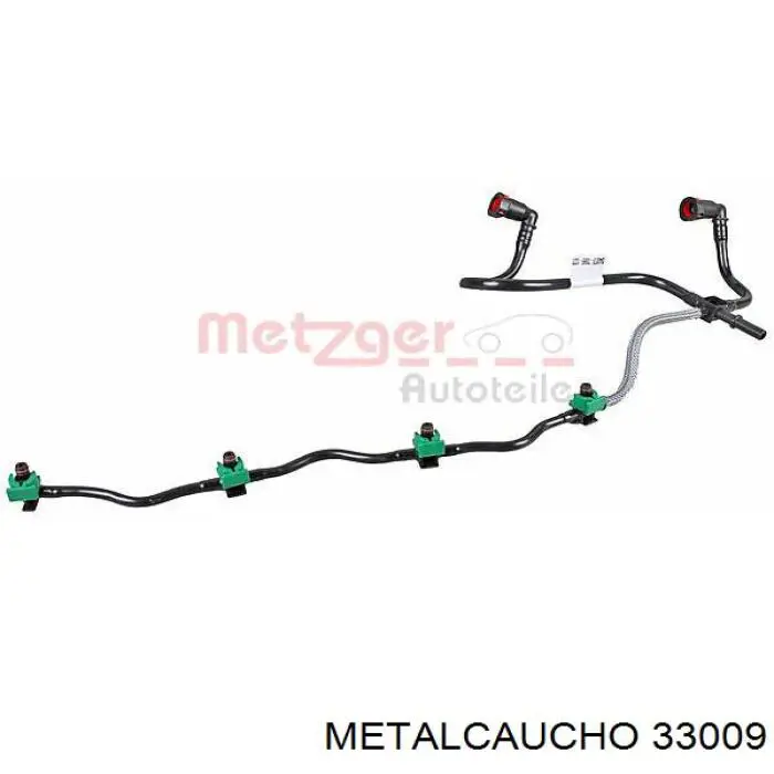 33009 Metalcaucho Rurka paliwa, zwrotna od wtryskiwaczy