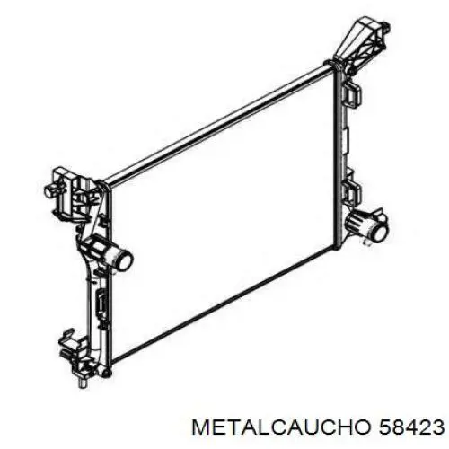 Kołnierz układu chłodzenia (trójnik) Metalcaucho 58423 cena, od 14,12 USD
