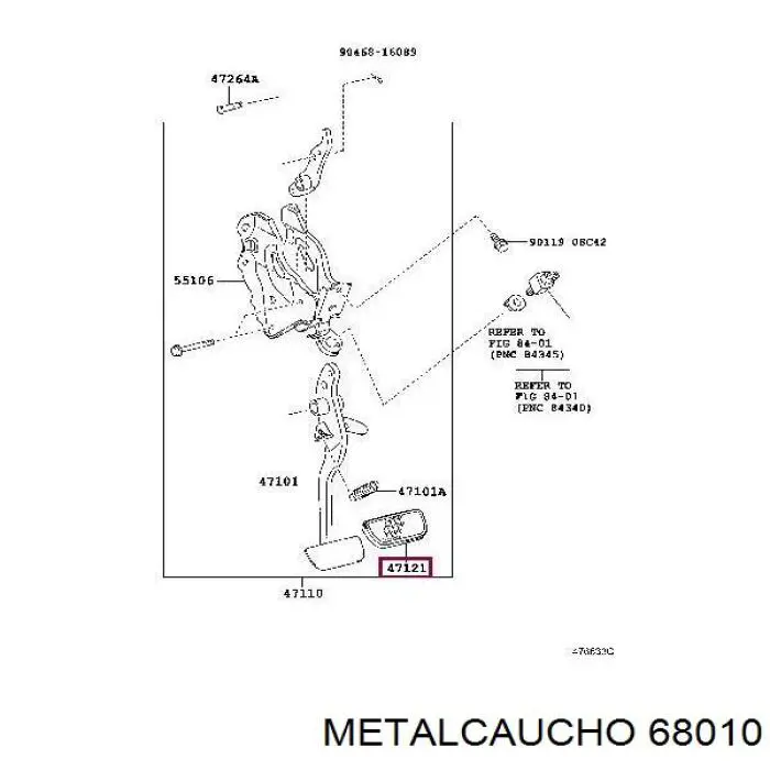 Ramię wycieraczki szyby tylnej Metalcaucho 68010 cena, od 26,70 USD