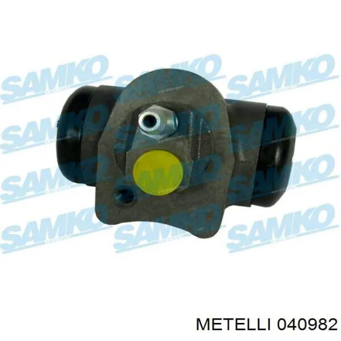 Do koszyka 040982 Metelli Cylinder hamulcowy roboczy tylny