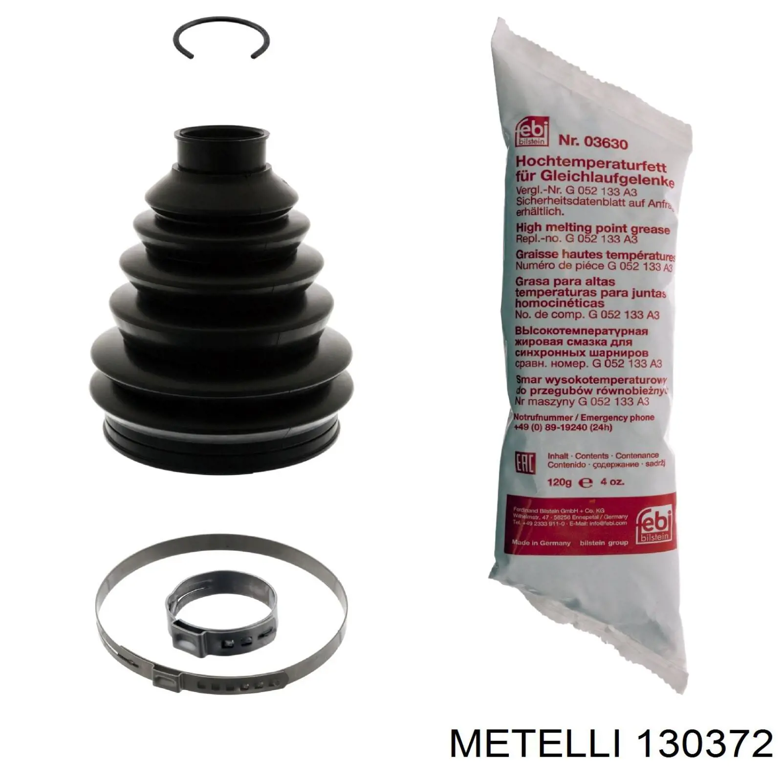 Osłona przegubu homokinetycznego półosi przedniej zewnętrzna Metelli 130372 cena, od 17,99 USD