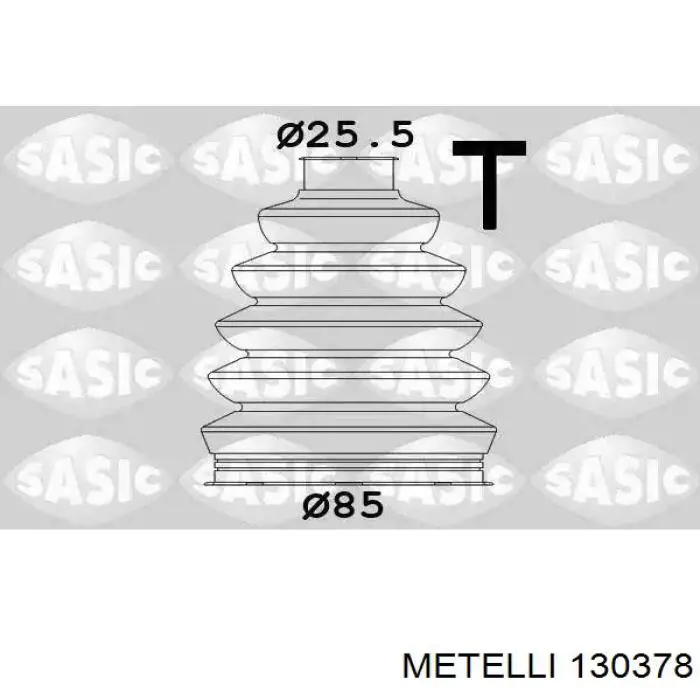 Osłona przegubu homokinetycznego półosi przedniej zewnętrzna Metelli 130378 cena, od 13,02 USD