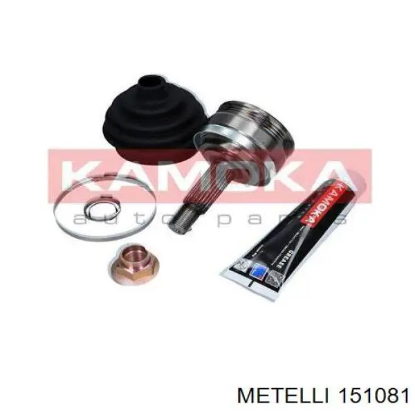 Do koszyka 151081 Metelli Przegub homokinetyczny przedni zewnętrzny