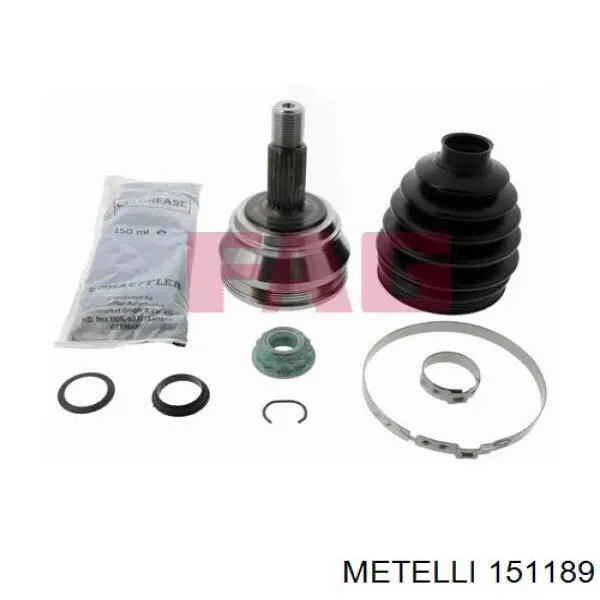 Przegub homokinetyczny przedni zewnętrzny Metelli 151189 cena, od 37,19 USD