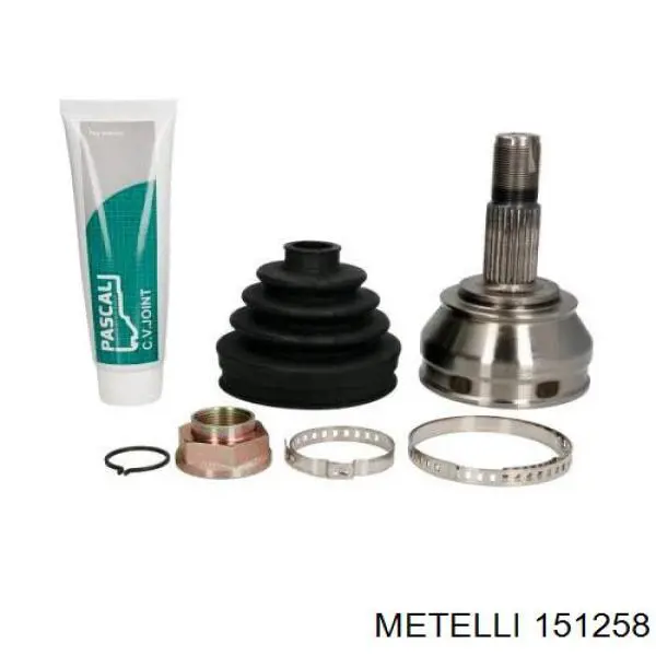 Przegub homokinetyczny przedni zewnętrzny Metelli 151258 cena, od 41,13 USD