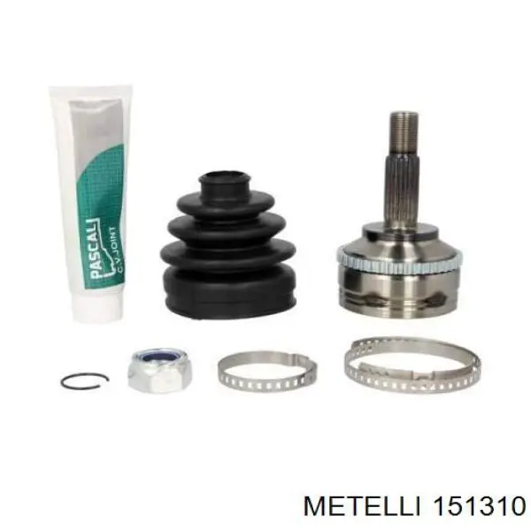 151310 Metelli Przegub homokinetyczny przedni zewnętrzny