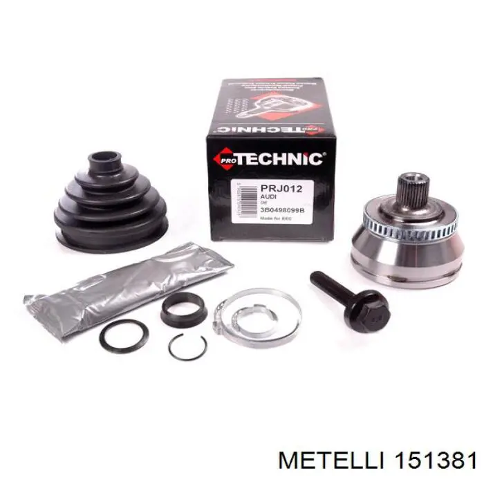 151381 Metelli Przegub homokinetyczny przedni zewnętrzny