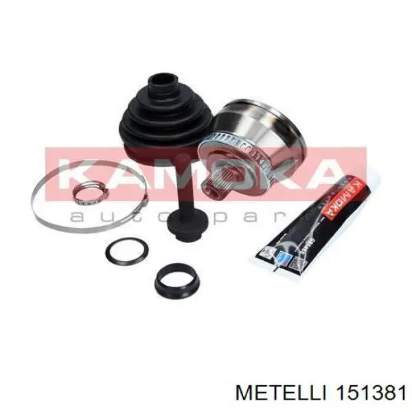 Do koszyka 151381 Metelli Przegub homokinetyczny przedni zewnętrzny
