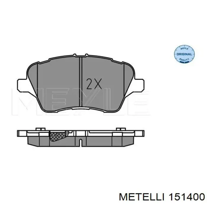 Do koszyka 151400 Metelli Przegub homokinetyczny przedni zewnętrzny