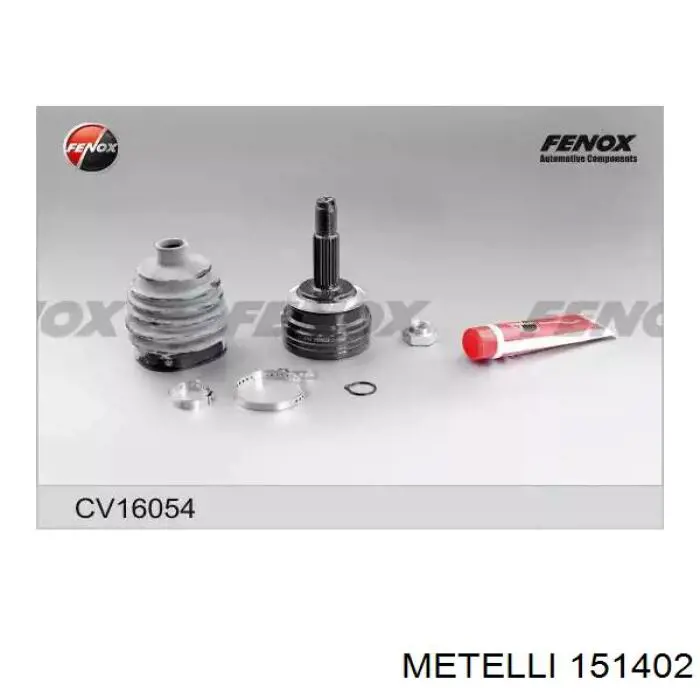 Przegub homokinetyczny przedni zewnętrzny Metelli 151402 cena, od 33,96 USD