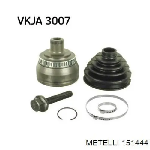 151444 Metelli Przegub homokinetyczny przedni zewnętrzny