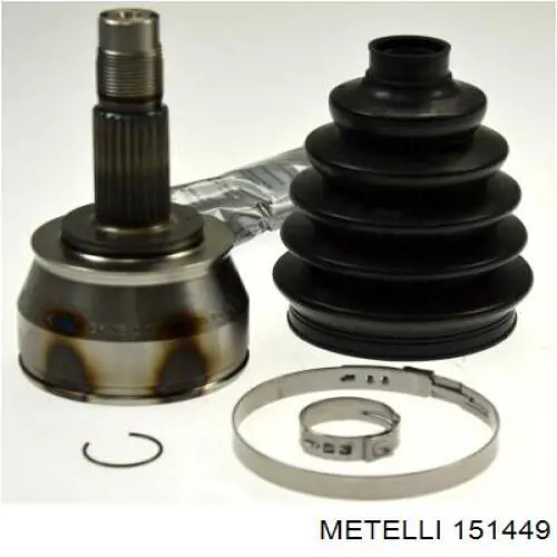 151449 Metelli Przegub homokinetyczny przedni zewnętrzny
