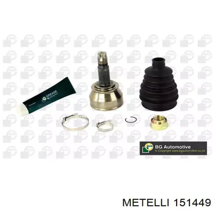 Przegub homokinetyczny przedni zewnętrzny Metelli 151449 cena, od 40,78 USD