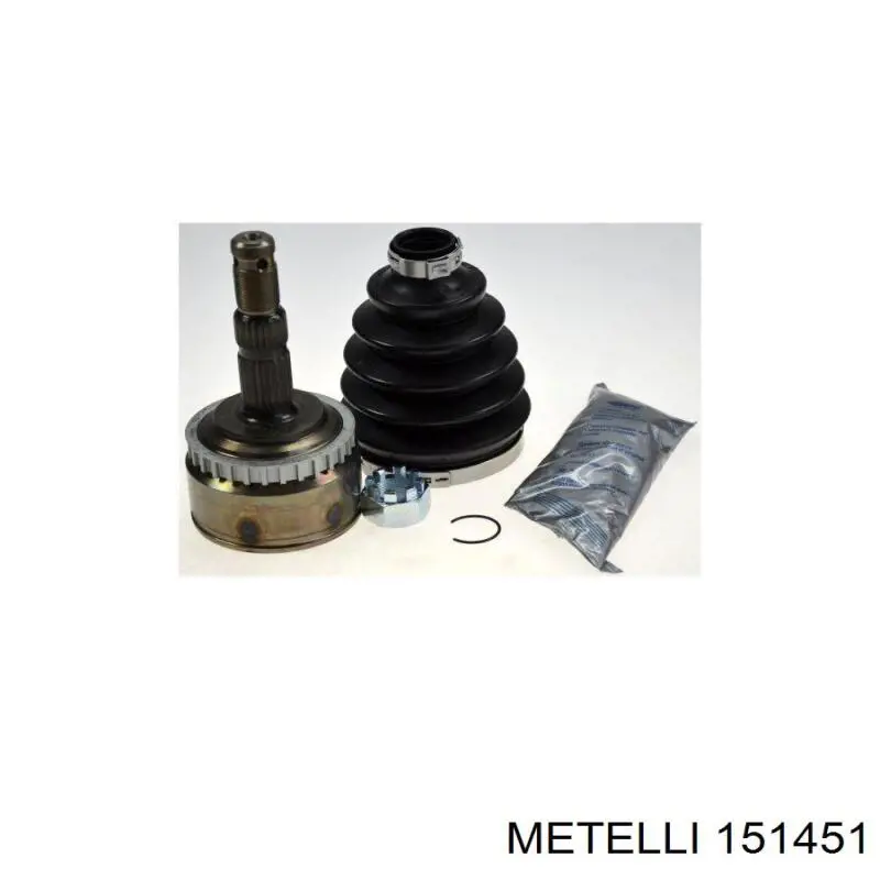 Do koszyka 151451 Metelli Przegub homokinetyczny przedni zewnętrzny