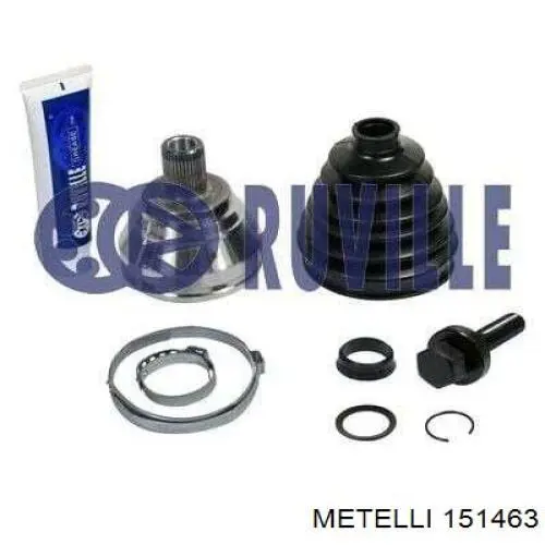 Do koszyka 151463 Metelli Przegub homokinetyczny przedni zewnętrzny