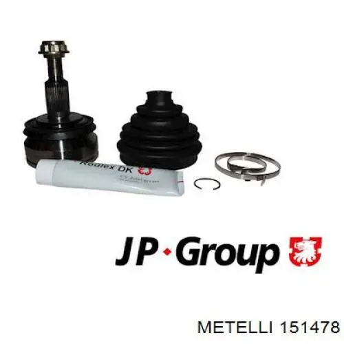 Przegub homokinetyczny przedni zewnętrzny Metelli 151478 cena, od 47,17 USD