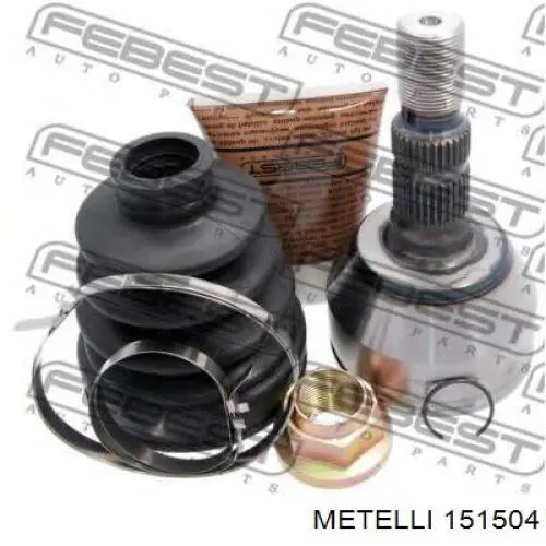 Przegub homokinetyczny przedni zewnętrzny Metelli 151504 cena, od 43,76 USD
