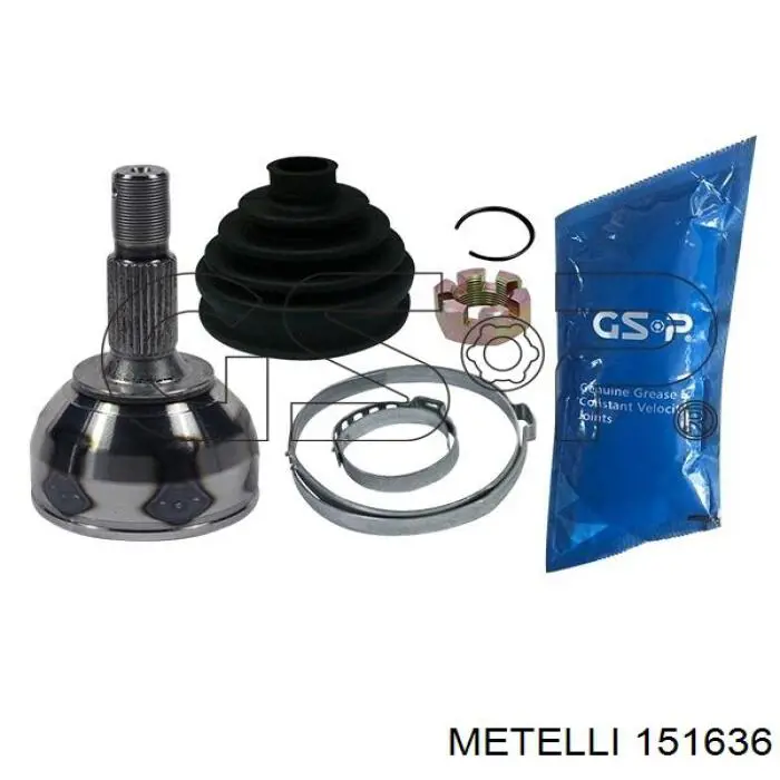 Przegub homokinetyczny przedni zewnętrzny Metelli 151636 cena, od 42,81 USD
