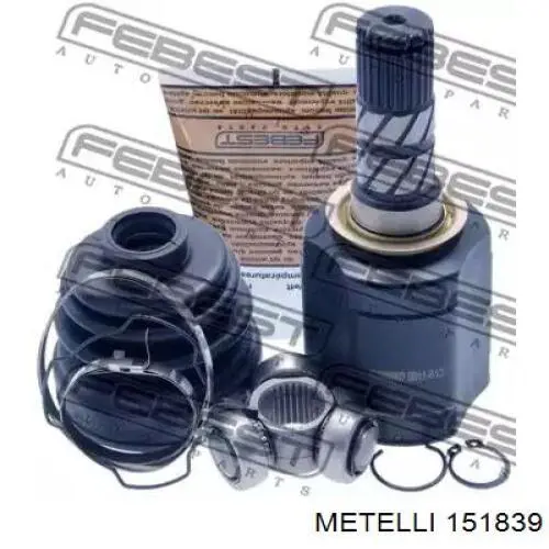 Przegub homokinetyczny przedni zewnętrzny Metelli 151839 cena, od 48,39 USD