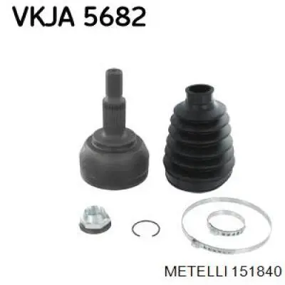 151840 Metelli Przegub homokinetyczny przedni zewnętrzny