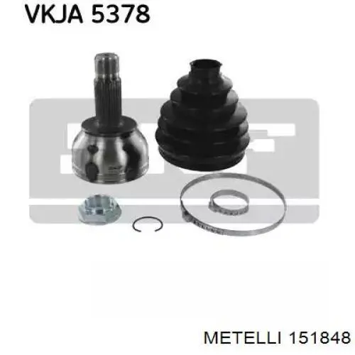 Przegub homokinetyczny przedni zewnętrzny Metelli 151848 cena, od 50,34 USD